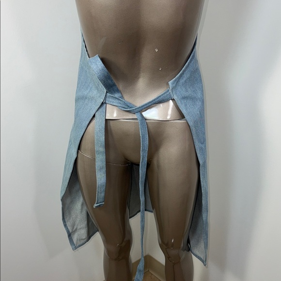 Disney Gourmet Mickey Light Wash Denim Apron with Embroidered Character - Picture 6 of 9